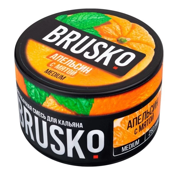 Безтютюнова Суміш Brusko Medium Line Апельсин М'ята 250 гр