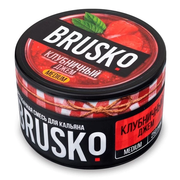 Безтютюнова Суміш Brusko Medium Line Полуниця Джем 250 гр