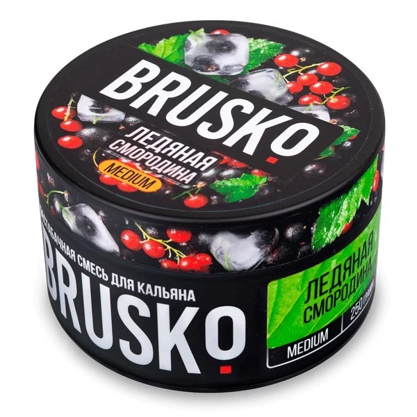 Безтютюнова Суміш Brusko Medium Line Лід Смородина 250 гр