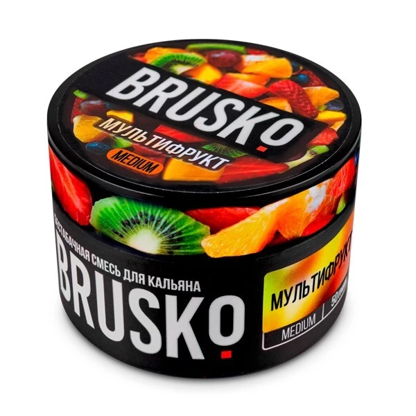 Безтютюнова суміш Brusko Medium Line Мультифрукт 50 гр