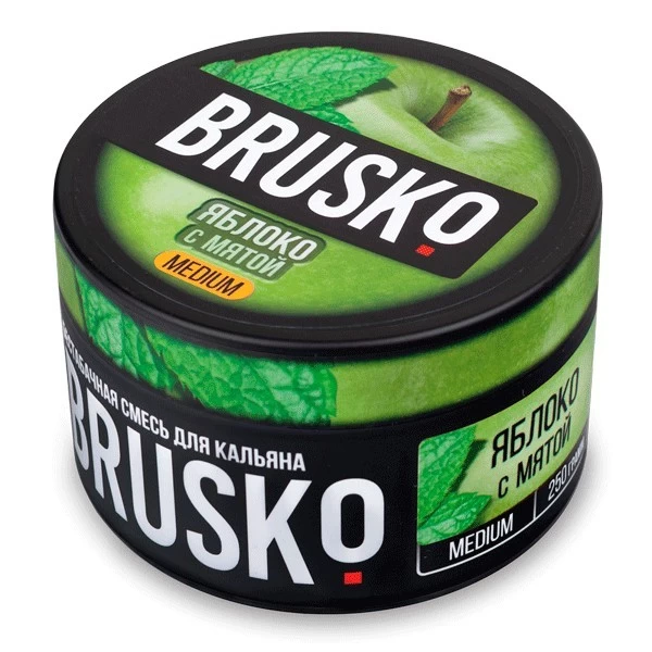 Безтютюнова Суміш Brusko Medium Line Яблуко М'ята 250 гр