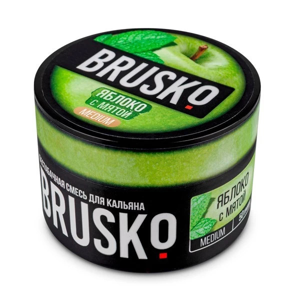 Безтютюнова суміш Brusko Medium Line Яблуко з М'ятою 50 гр