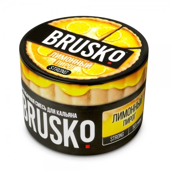 Безтютюнова суміш Brusko Strong Line Лимонний Пиріг 50 гр