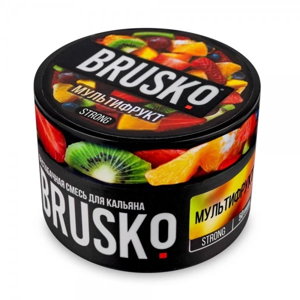 Безтютюнова суміш Brusko Strong Line Мультифрукт 50 гр