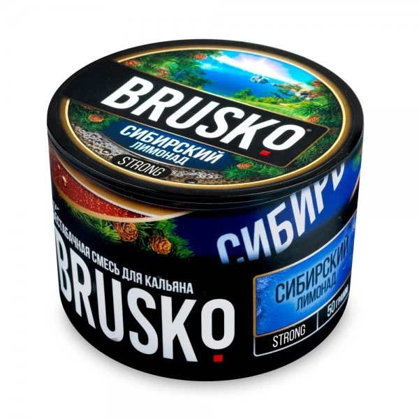 Безтютюнова суміш Brusko Strong Line Сибірський Лимонад 50 гр