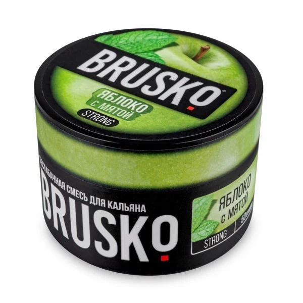 Безтютюнова суміш Brusko Strong Line Яблуко з М'ятою 50 гр