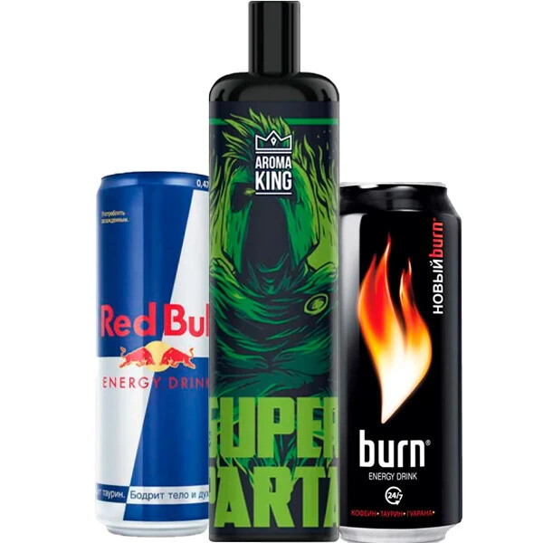 Одноразова електронна сигарета Aroma King Energy Drink (Енергетик) (5000 Затяжок)