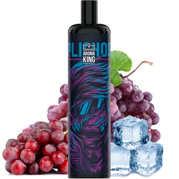 Одноразова електронна сигарета Aroma King Grape Ice (Виноград Лід) (5000 Затяжок)