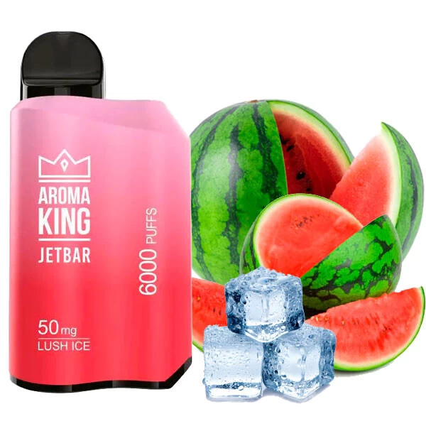 Одноразова електронна сигарета Aroma King Jetbar Watermelon Ice (Кавун Лід) (6000 Затяжок)