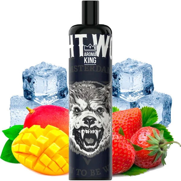 Одноразова електронна сигарета Aroma King Mango Strawberry Ice (Манго Полуниця Лід) (5000 Затяжок)