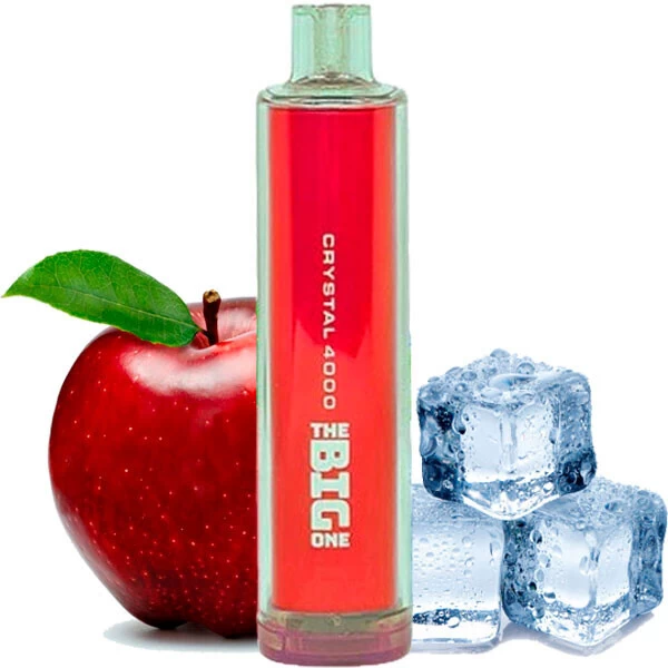 Одноразова електронна сигарета Crystal The Big One Red Apple Ice (Червоне Яблуко Лід) (4000 Затяжок)