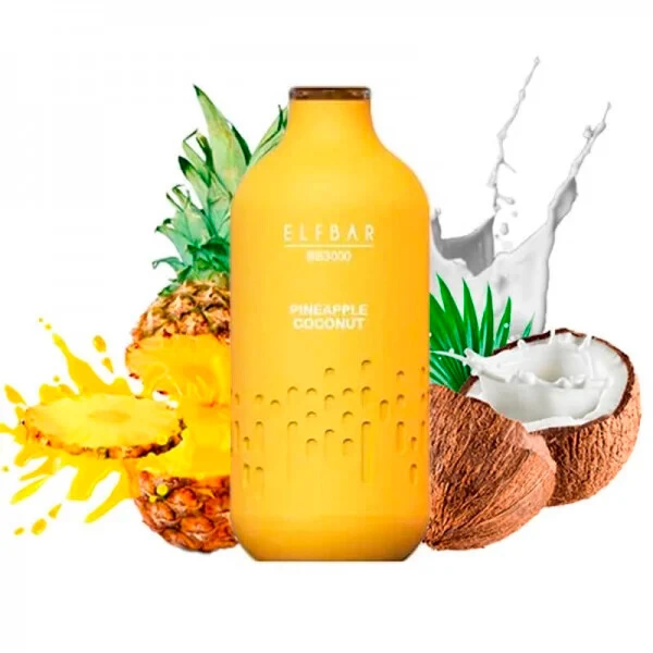 Одноразова електронна сигарета Elf Bar BB Pineapple Coconut (Ананас Кокос) (3000 Затяжок)