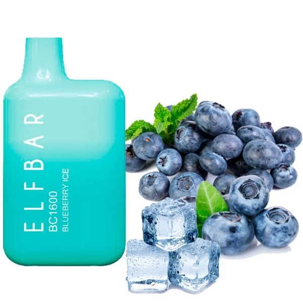 Одноразова електронна сигарета Elf Bar BC Blueberry Ice (Чорниця Лід) (1600 Затяжок)