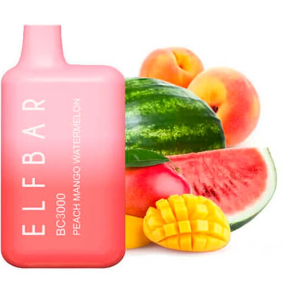 Одноразова електронна сигарета Elf Bar BC Peach Mango Watermelon (Персик Манго Кавун) (3000 Затяжок)