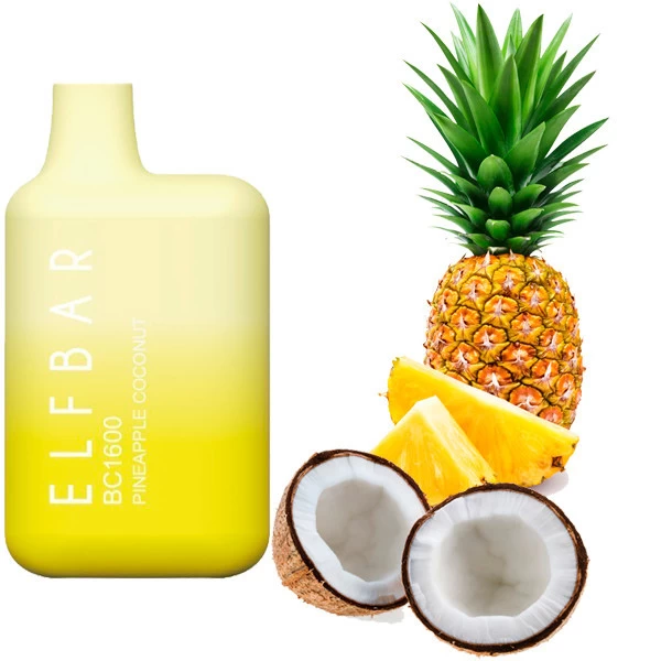 Одноразова електронна сигарета Elf Bar BC Pineapple Coconut (Ананас Кокос) (1600 Затяжок)