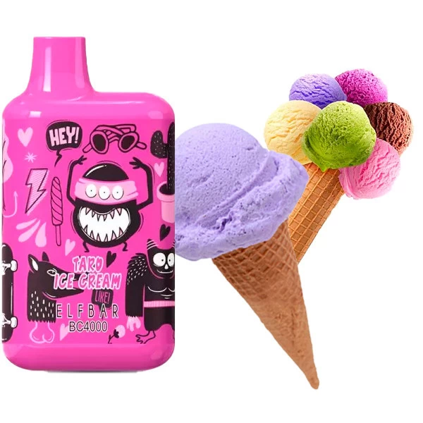 Одноразова електронна сигарета Elf Bar BC Taro Ice Cream (Таро Морозиво) (4000 Затяжок) (LE)