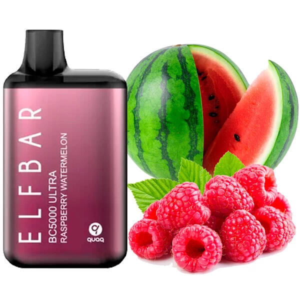 Одноразова електронна сигарета Elf Bar BC Ultra Raspberry Watermelon (Малина Кавун) (5000 Затяжок)