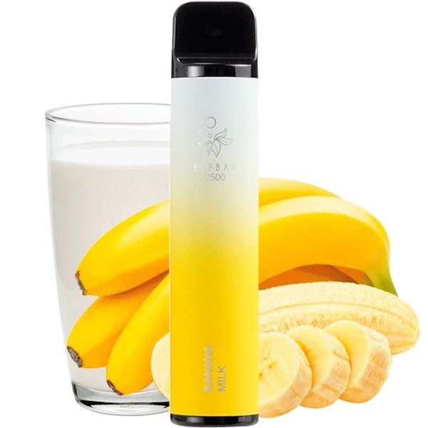 Одноразова електронна сигарета Elf Bar Banana Milk (Банан Молоко) (2500 Затяжок)