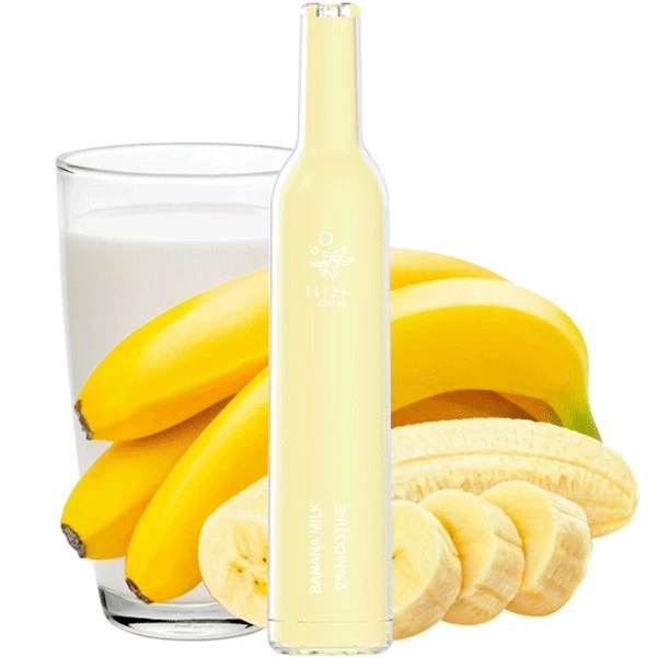 Одноразова електронна сигарета Elf Bar Banana Milk (Банан Молоко) (500 Затяжок) (Пляшка Шампанського)