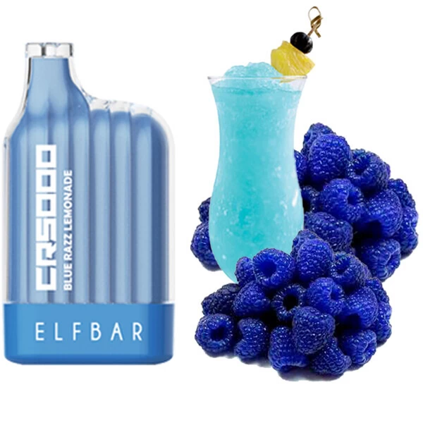 Одноразова електронна сигарета Elf Bar CR Blue Razz Lemonade (Блу Разз Лимонад) (5000 Затяжок)