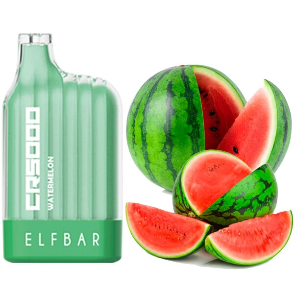 Одноразова електронна сигарета Elf Bar CR Watermelon (Кавун) (5000 Затяжок)