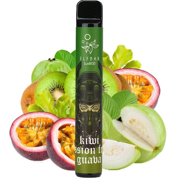 Одноразова електронна сигарета Elf Bar Lux Kiwi Passion Fruit Guava (Ківі Маракуйя Гуава) (800 затяжок)