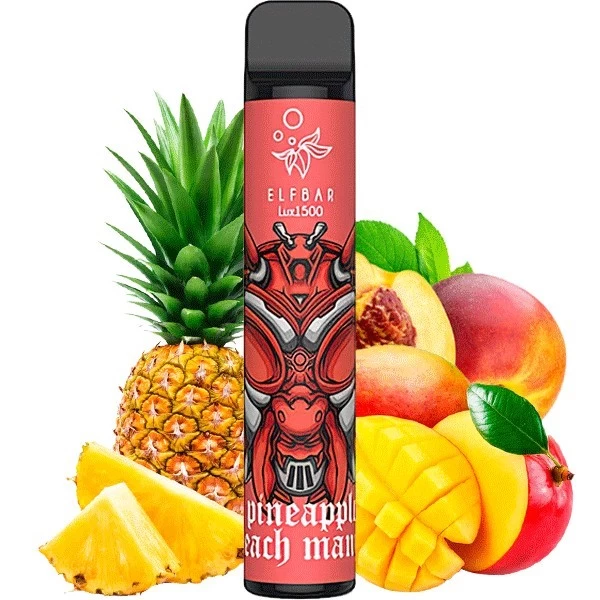 Одноразова електронна сигарета Elf Bar Lux Pineapple Peach Mango (Ананас Персик Манго) (1500 затяжок)