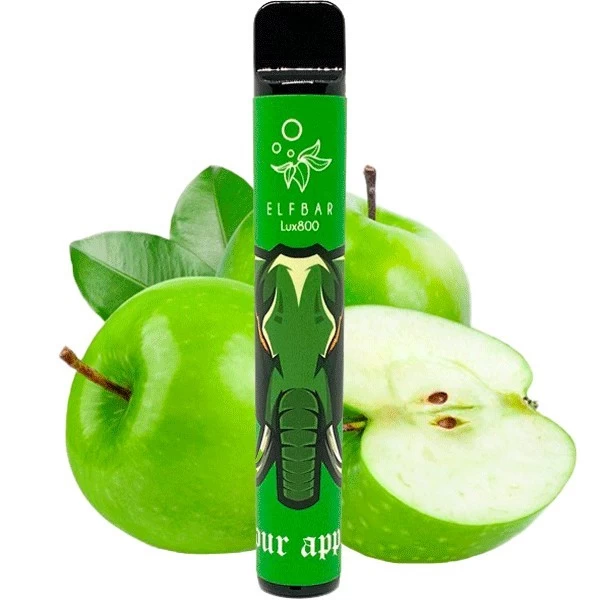 Одноразова електронна сигарета Elf Bar Lux Sour Apple (Кисле Яблуко) (800 затяжок)