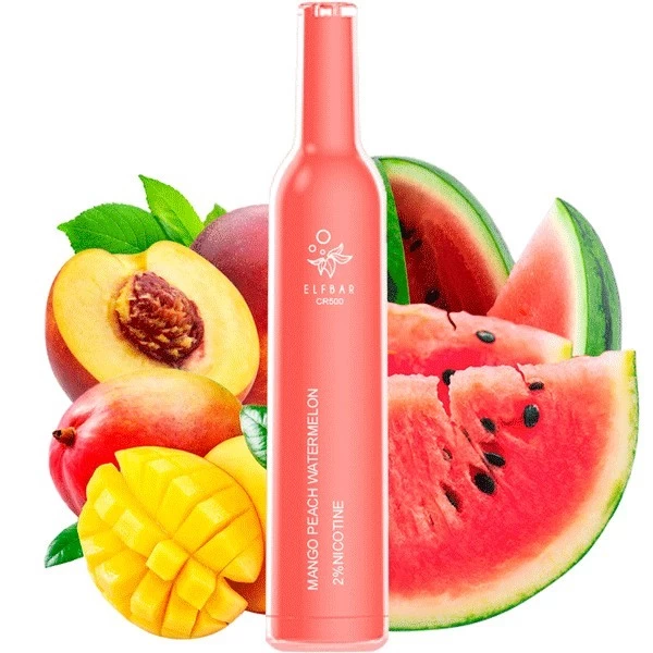 Одноразова електронна сигарета Elf Bar Mango Peach Watermelon (Манго Персик Арбуз) (500 Затяжок) (Пляшка Шампанського)