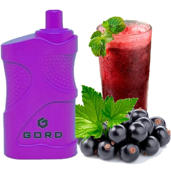 Одноразова електронна сигарета GORD Blackcurrant Lemonade (Чорна Смородина Лимонад) (4000 Затяжок)