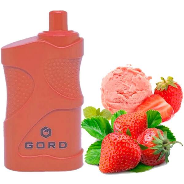 Одноразова електронна сигарета GORD Strawberry Sundae (Полуниця Санде) (4000 Затяжок)