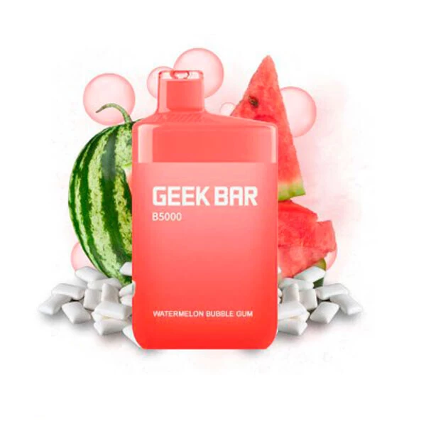 Одноразова електронна сигарета Geek Bar Watermelon Bubble Gum (Кавун Баббл Гам) (5000 Затяжок)