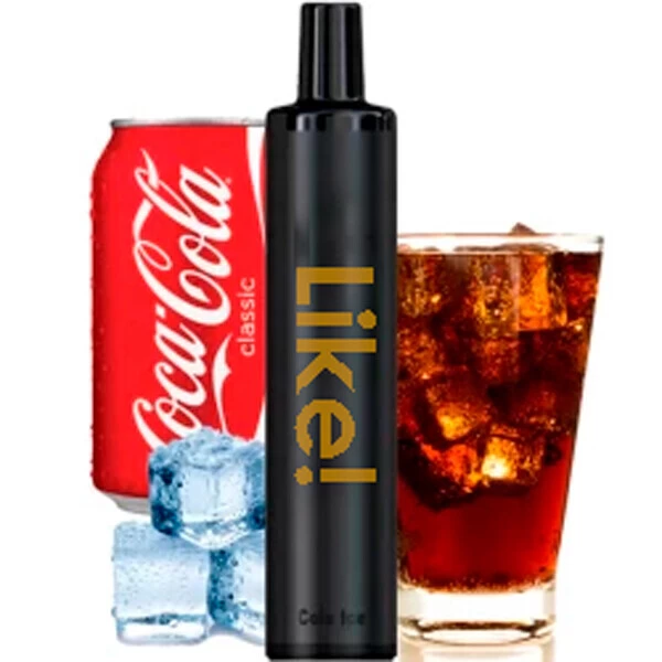 Одноразова електронна сигарета Like! Cola Ice (Кола Лід) (1500 Затяжок)