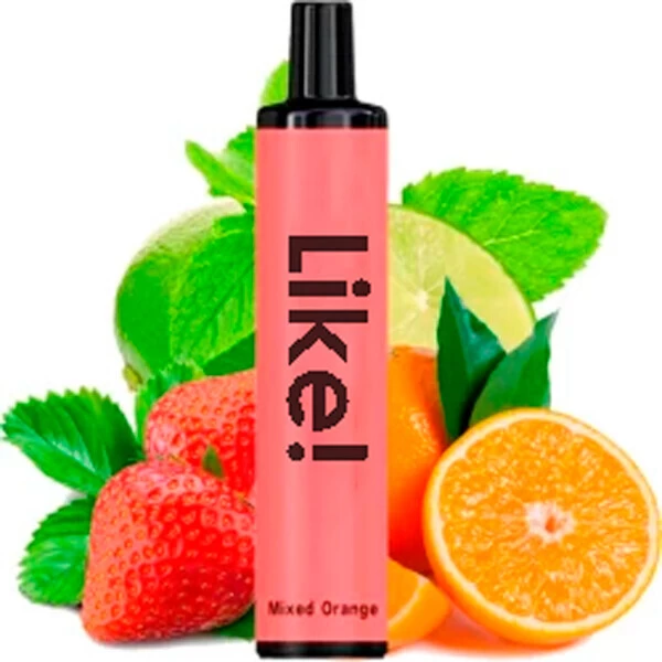 Одноразова електронна сигарета Like! Mixed Orange (Мікс Оранж) (1500 Затяжок)