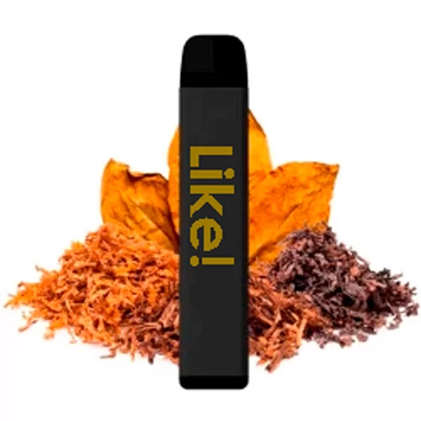 Одноразова електронна сигарета Like! Tobacco (Тютюн) (1800M Затяжок)