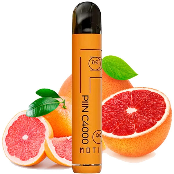 Одноразова електронна сигарета MOTI Piin Grapefruit (Грейпфрут) (C4000 Затяжок)