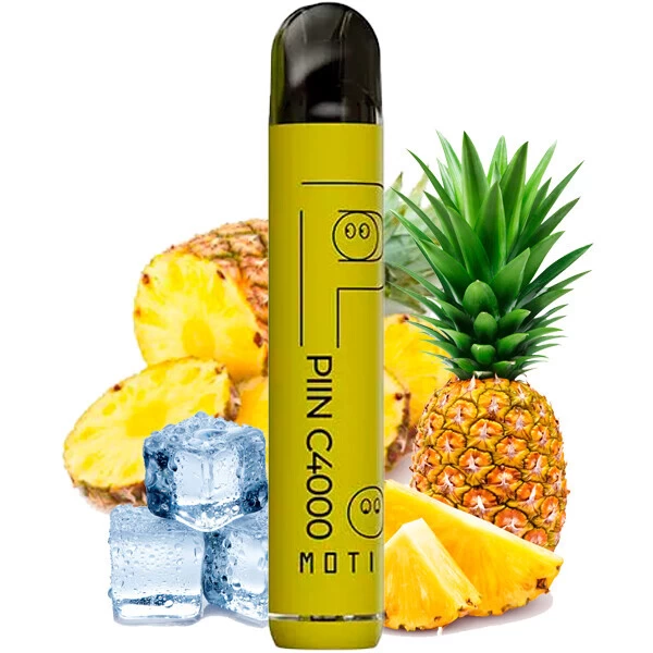 Одноразова електронна сигарета MOTI Piin Pineapple Ice (Ананас Лід) (C4000 Затяжок)