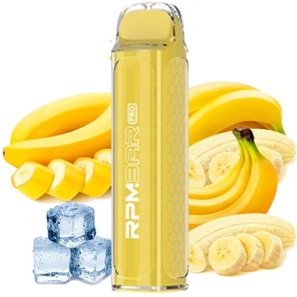 Одноразова електронна сигарета RPM Bar Pro Banana Ice (Банан Лід) (5000 Затяжок)