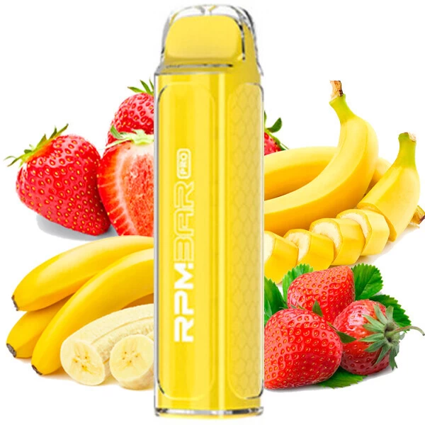 Одноразова електронна сигарета RPM Bar Pro Strawberry Banana (Полуниця Банан) (5000 Затяжок)