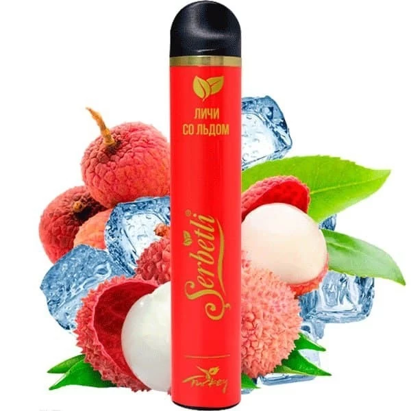 Одноразова електронна сигарета Serbetli Ice Lychee (Лічі з Льодом) (1200 затяжок)