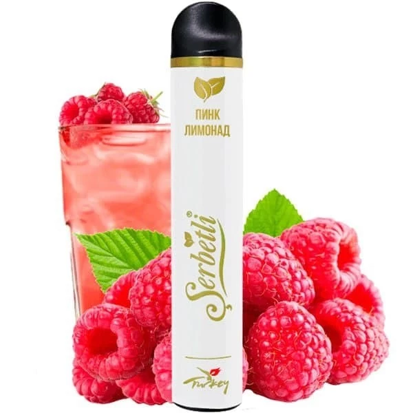 Одноразова електронна сигарета Serbetli Pink Lemonade (Пінк Лимонад) (1200 затяжок)