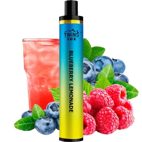 Одноразова електронна сигарета Twins Ice Blueberry Lemonade (Чорниця Лимонад) (1500 Затяжок)