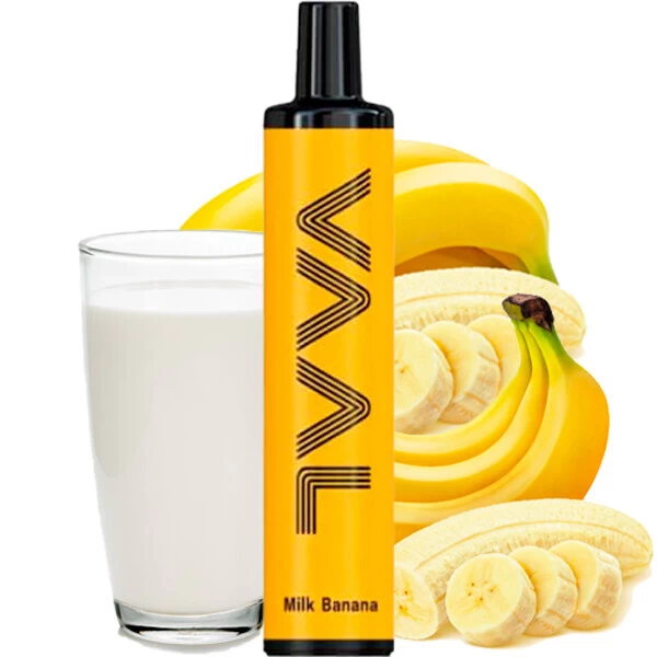 Одноразова електронна сигарета VAAL Milk Banana (Молоко Банан) (1500 Затяжок)