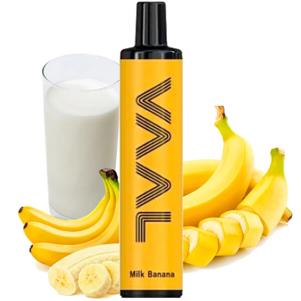 Одноразова електронна сигарета VAAL Milk Bananna (Молоко Банан) (2500M Затяжок)