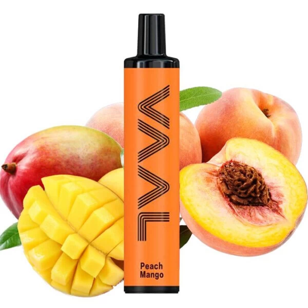 Одноразова електронна сигарета VAAL Peach Mango (Персик Манго) (1500 Затяжок)