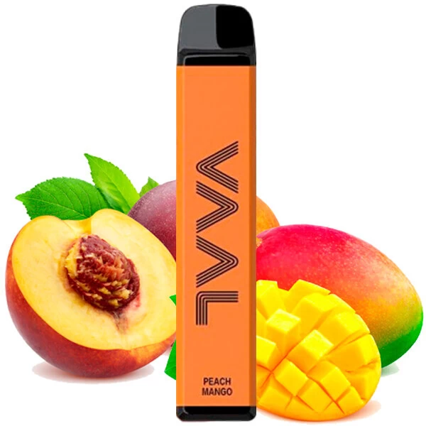 Одноразова електронна сигарета VAAL Peach Mango (Персик Манго) (1800 Затяжок)