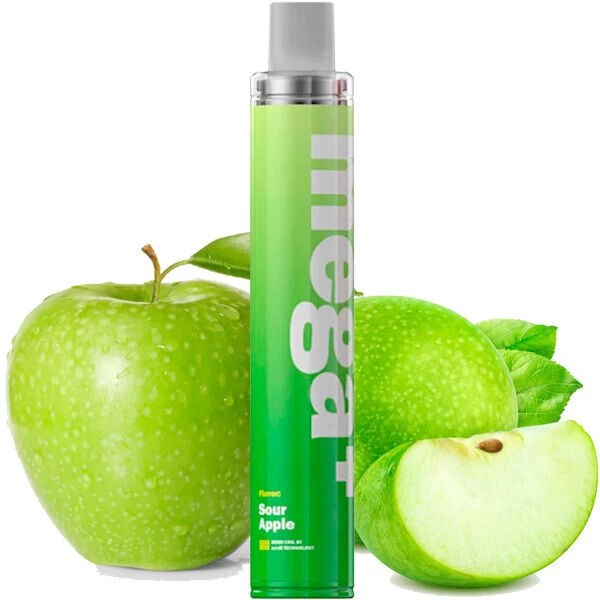 Одноразова електронна сигарета Wotofo Mega+ Sour Apple (Сауер Яблуко) (2500 Затяжок)