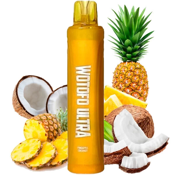 Одноразова електронна сигарета Wotofo Ultra Pineapple Coconut (Ананас Кокос) (3000 Затяжок)