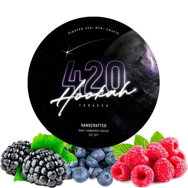 Тютюн 420 Dark Line Berry Blast (Ягода Бласт) 100 гр