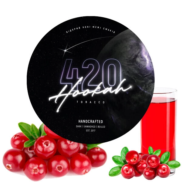 Табак 420 Dark Line Cranberry Juice (Клюква Джус) 100 гр